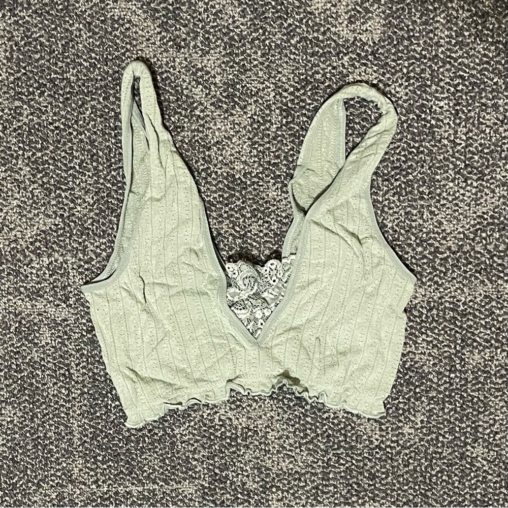 Anthropologie lacy accent bralette